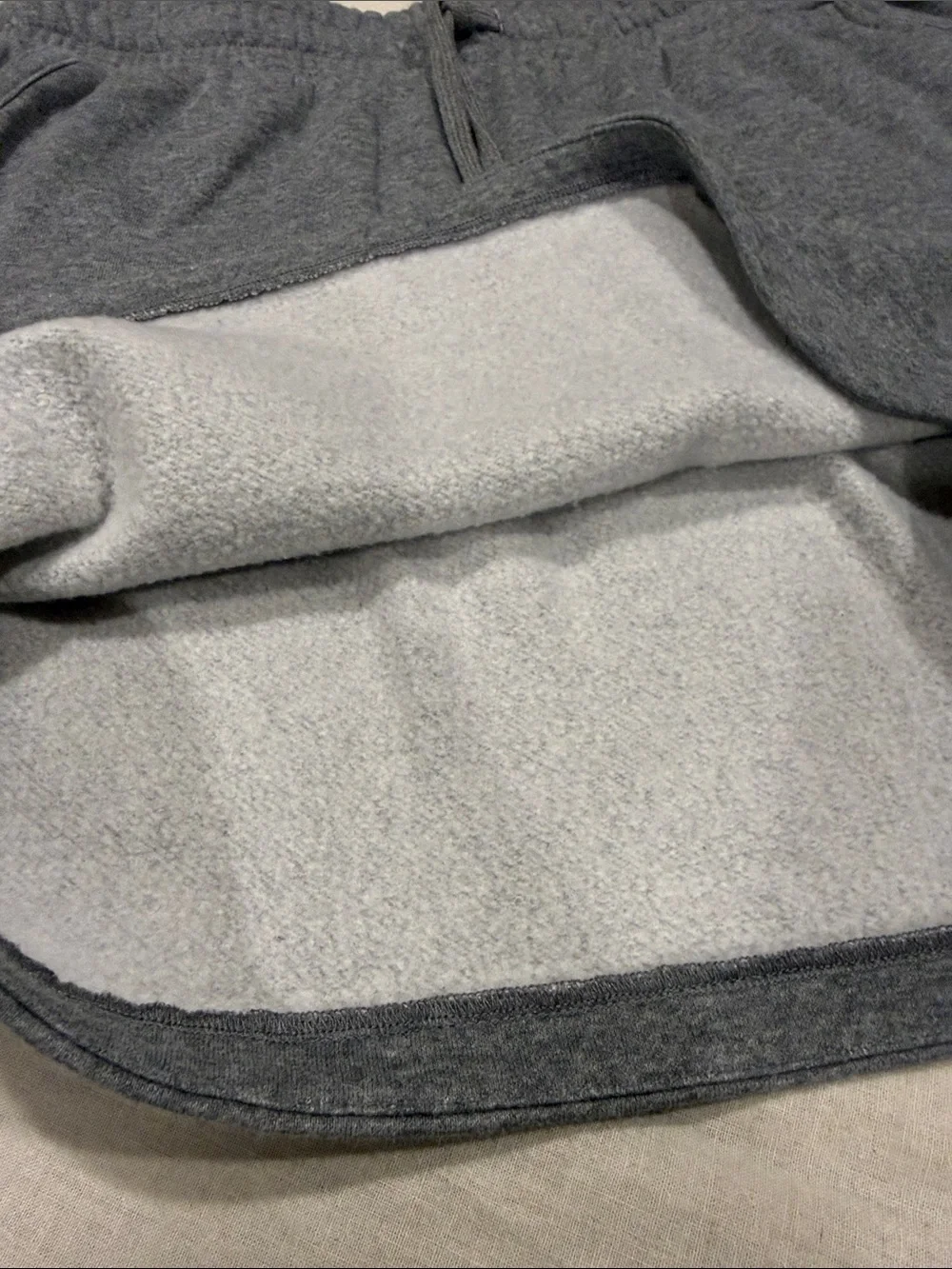 Maurices Gray Fleece Skort Women’s Small Drawstring Sweatshirt Skirt